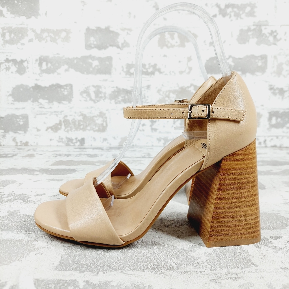 New Jeffrey Campbell Pop Star Tan Leather Sandals C685